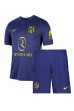 Atletico Madrid Koke #6 Jalkapallovaatteet Lasten Vieraspeliasu 2025-26 Lyhythihainen (+ Lyhyet housut)
